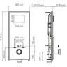 Система инсталляции для унитазов WASSERKRAFT ABENS 20TLT.010.ME.WH.MB03