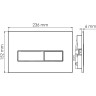 Система инсталляции для унитазов WASSERKRAFT GLAN 66TLT.010.ME.BL.PG03
