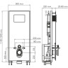 Система инсталляции для унитазов WASSERKRAFT GLAN 66TLT.010.ME.BL.PG04