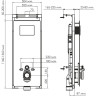 Система инсталляции для унитазов WASSERKRAFT SALM 27TLT.010.ME.WH.CH03